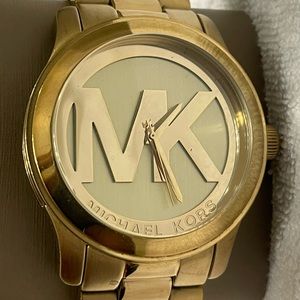 Michael Kors Runway Gold-tone Stainless Steel Watch - Unisex